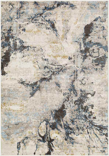 Majorie Modern Beige/Dark Teal Area Rug