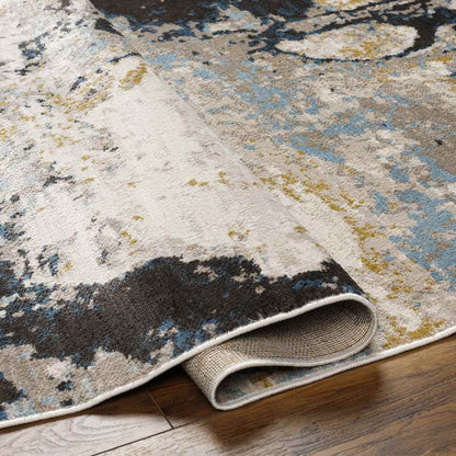 Majorie Modern Beige/Dark Teal Area Rug