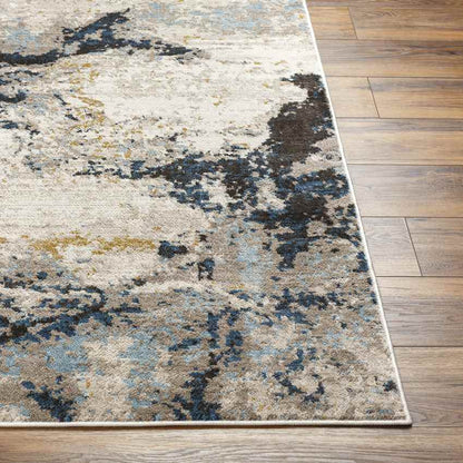 Majorie Modern Beige/Dark Teal Area Rug