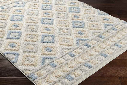 Shatora Modern Denim/Brown Area Rug