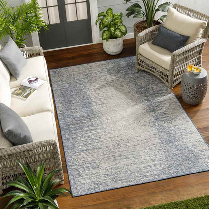Yashira Modern Navy/Beige Area Rug