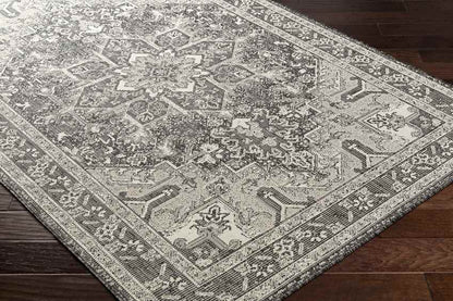 Effrey Traditional Black/Cream Area Rug