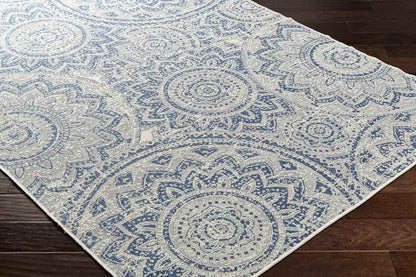 Tiffine Cottage Navy/Cream Area Rug
