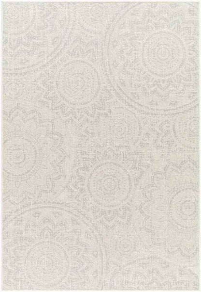 Tiffine Cottage Light Gray/Cream Area Rug