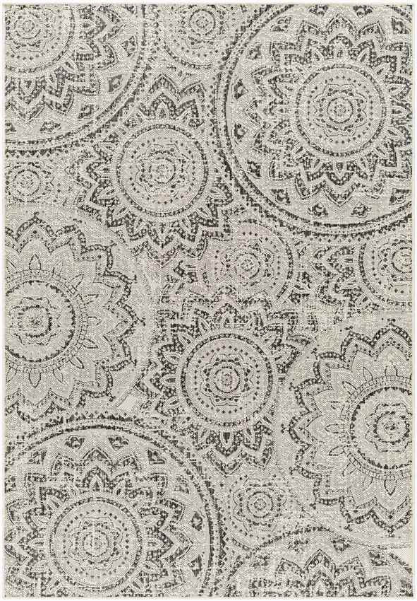 Tiffine Cottage Black/Cream Area Rug