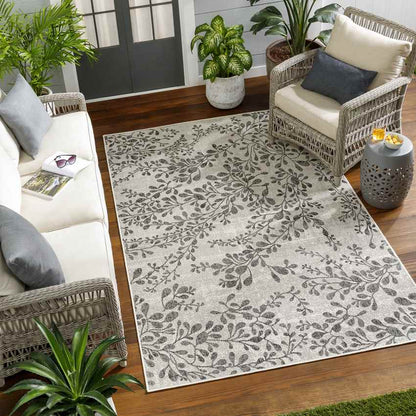 Chamika Cottage Black/Beige Area Rug