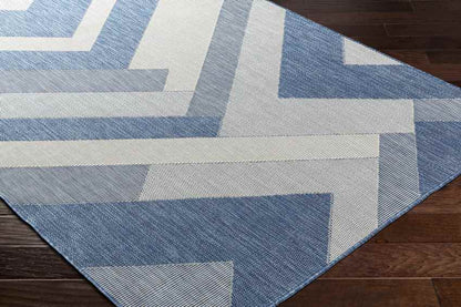 Chade Modern Navy/Ivory Area Rug
