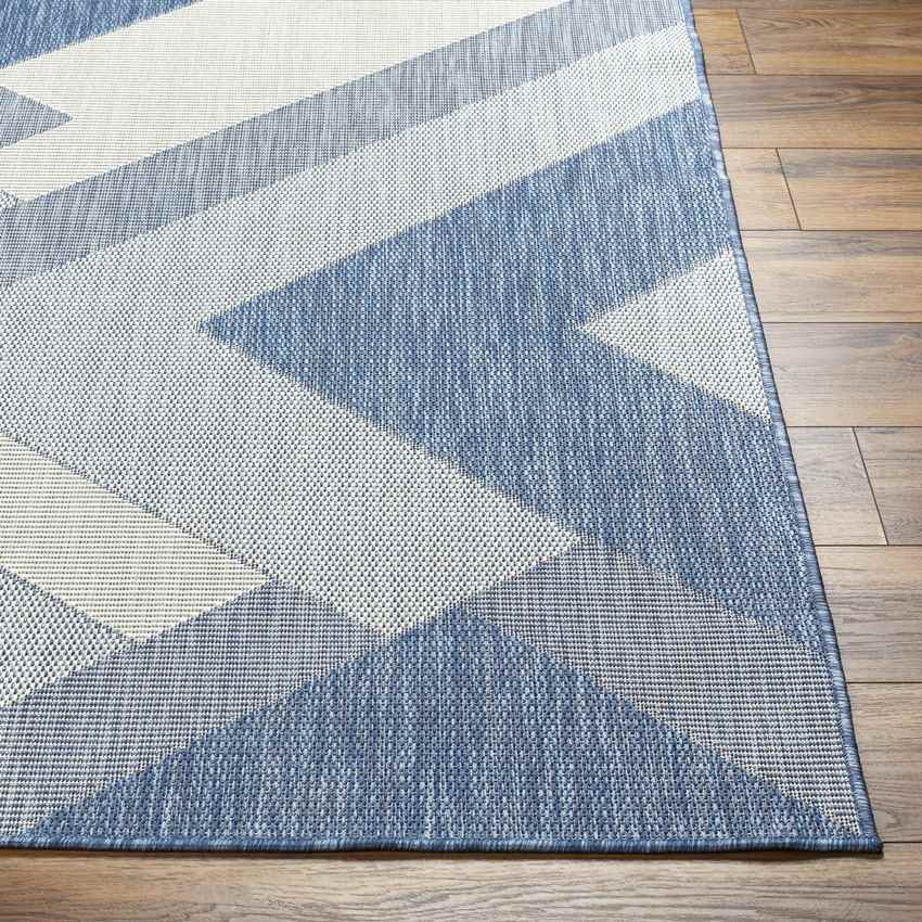 Chade Modern Navy/Ivory Area Rug