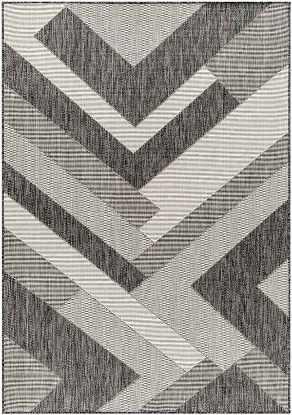 Chade Modern Black/Ivory Area Rug