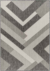 Chade Modern Black/Ivory Area Rug