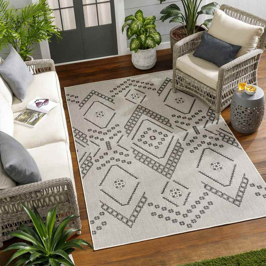 Tana Global Black/Ivory Area Rug