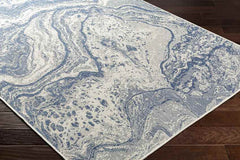 Dalvin Modern Navy/Beige Area Rug