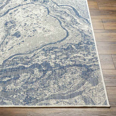 Dalvin Modern Navy/Beige Area Rug