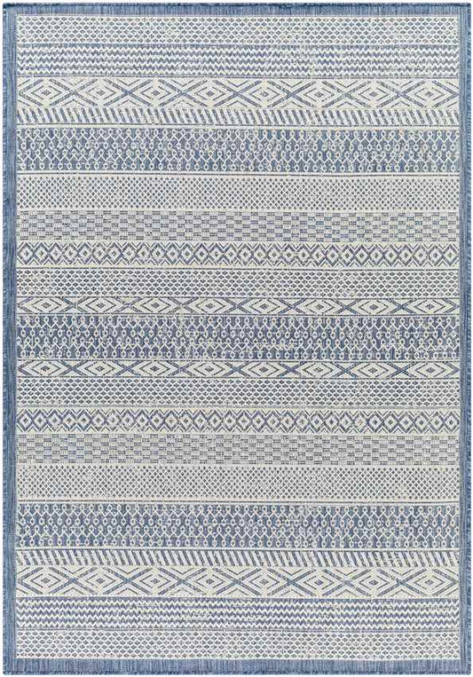 Charle Modern Navy/Beige Area Rug