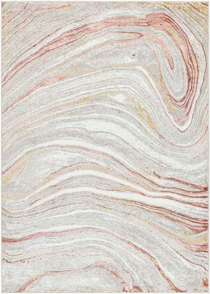 Glendy Modern Coral/Beige Area Rug