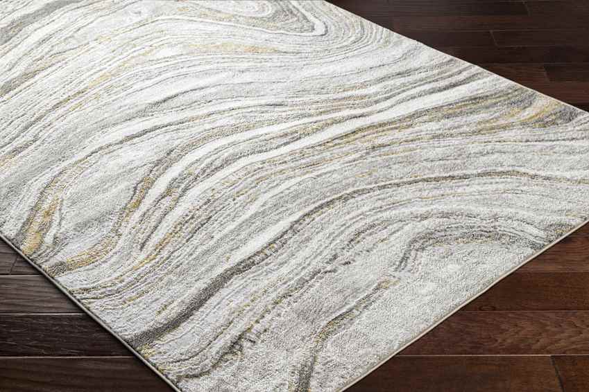 Glendy Modern Medium Gray/Beige Area Rug