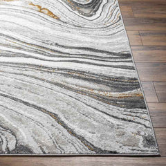 Glendy Modern Charcoal/Beige Area Rug