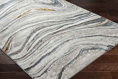 Glendy Modern Sky Blue/Beige Area Rug