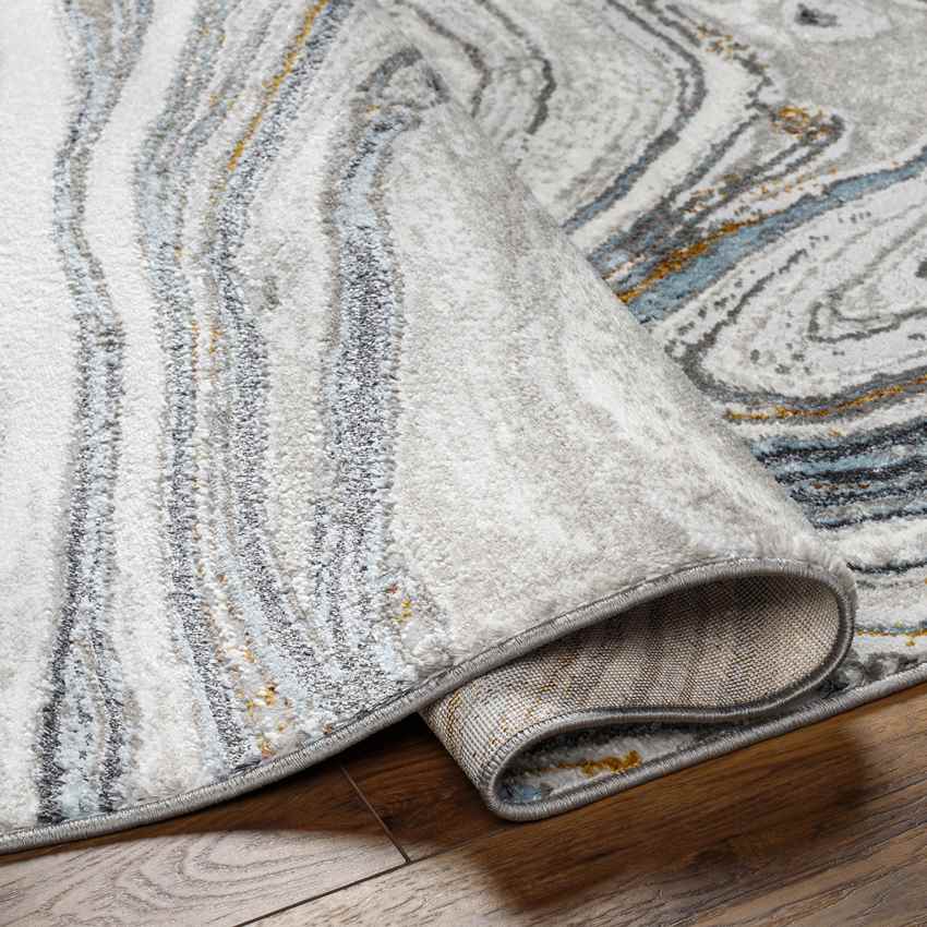 Glendy Modern Sky Blue/Beige Area Rug