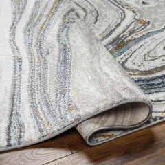 Glendy Modern Sky Blue/Beige Area Rug