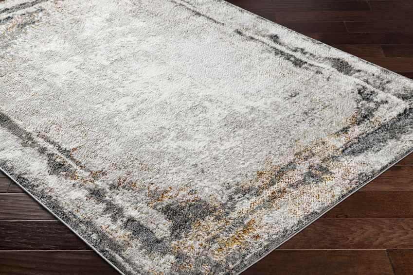 Arlan Modern Ivory/Burnt Orange Area Rug