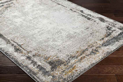 Arlan Modern Ivory/Burnt Orange Area Rug