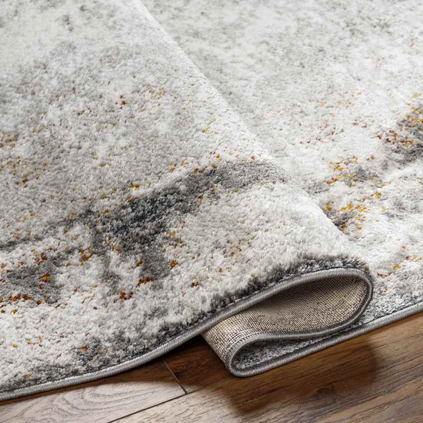 Arlan Modern Ivory/Burnt Orange Area Rug