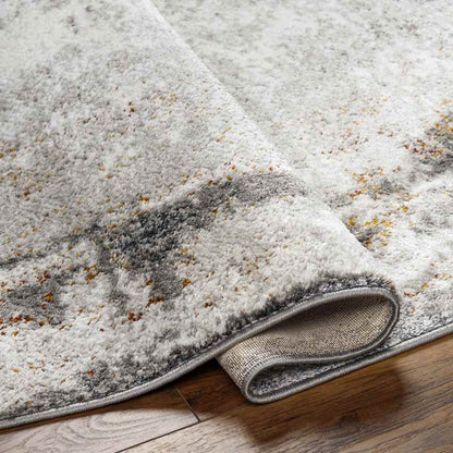 Arlan Modern Ivory/Burnt Orange Area Rug