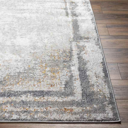 Arlan Modern Ivory/Burnt Orange Area Rug