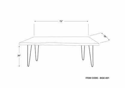 Zeena Brown Dining Table