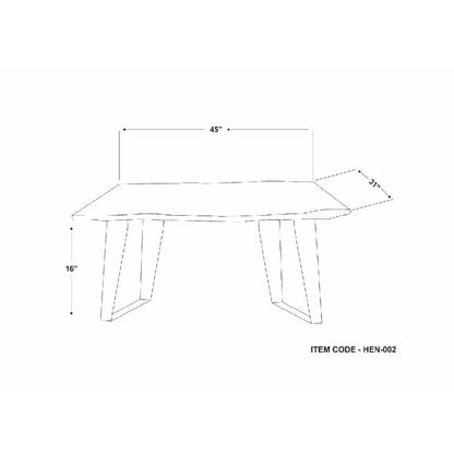 Aleisha Brown/Black Coffee Table