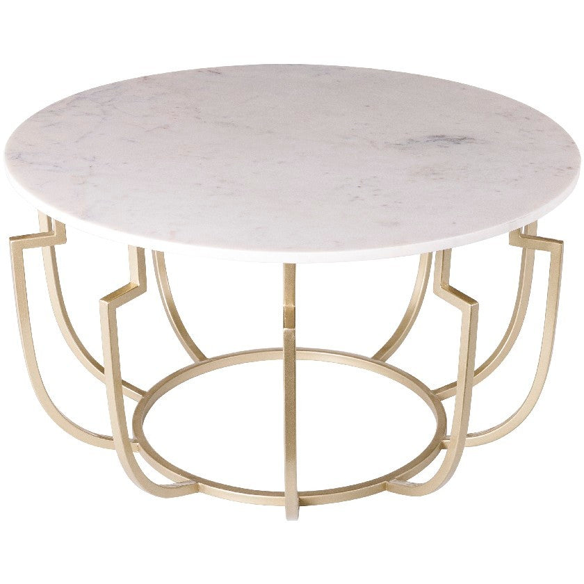 Untertilliach White/Champagne Coffee Table