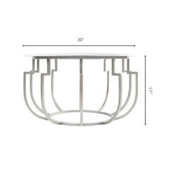 Untertilliach White/Champagne Coffee Table