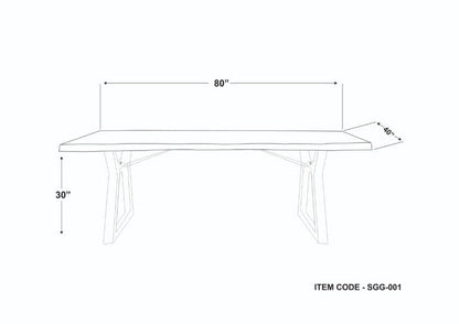 Dary Brown Dining Table