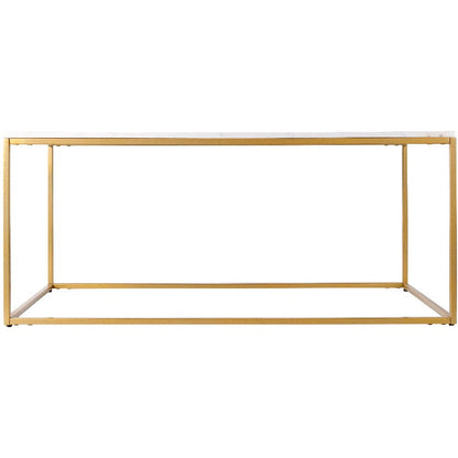 Kirkkonummi White/Gold Coffee Table