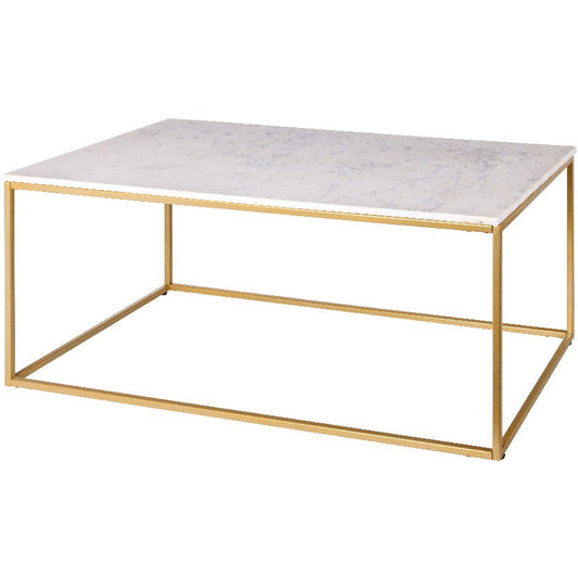 Kirkkonummi White/Gold Coffee Table