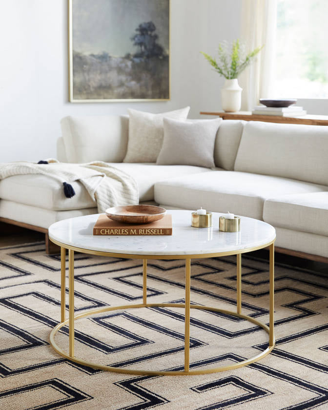 Geta White Gold Coffee Table