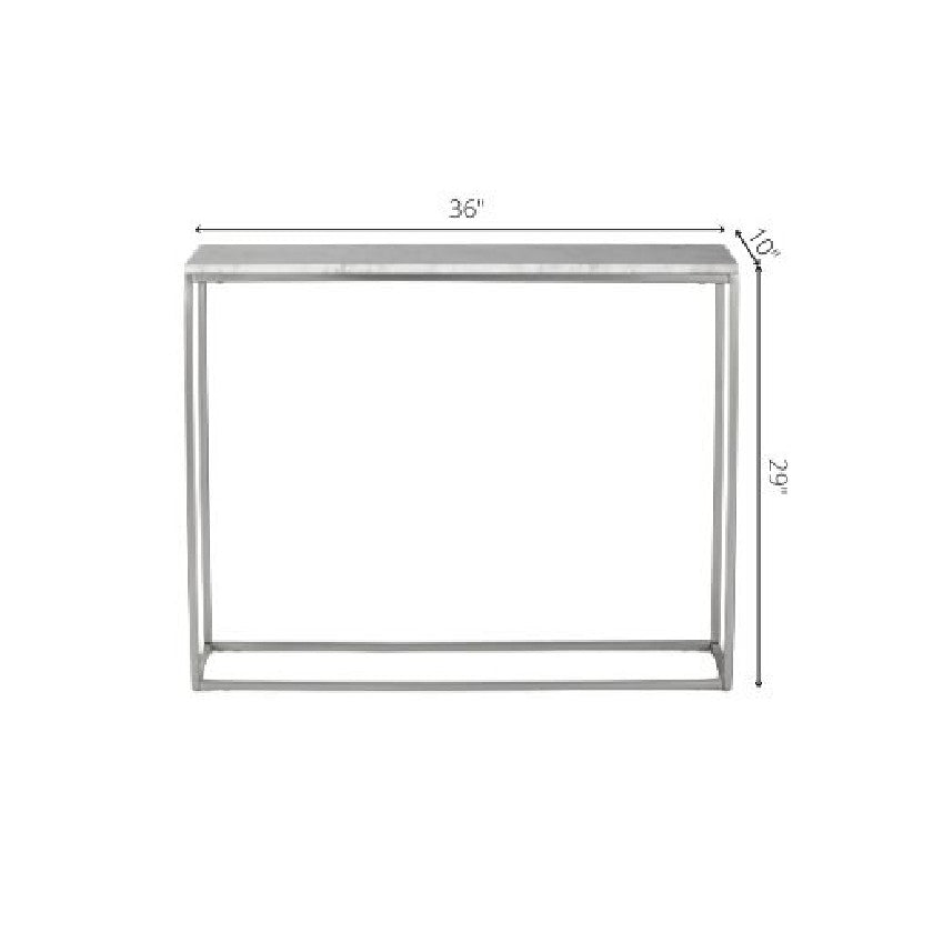 Miehikkala White/Gold Console Table