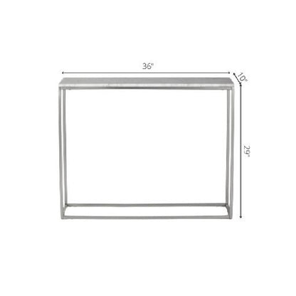 Miehikkala White/Gold Console Table