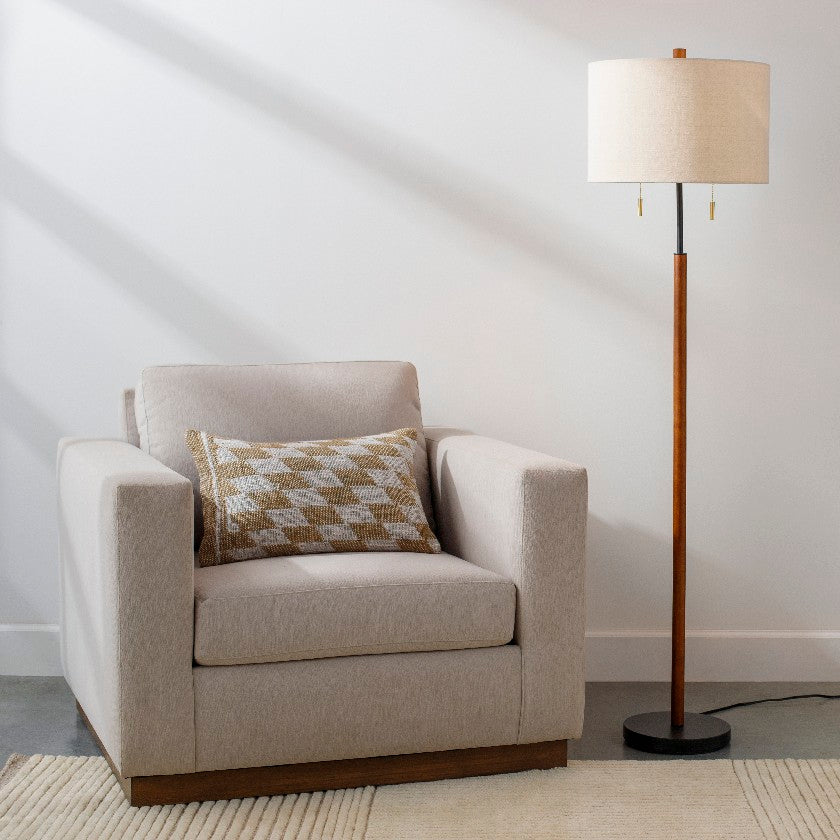 Dajon Modern Tan Floor Lamp