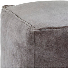 Tearia Steel Grey Pouf