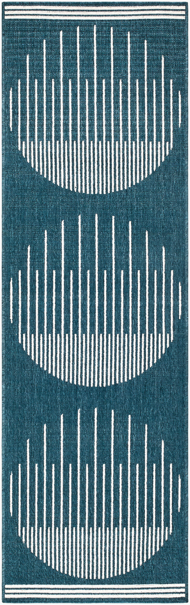 Heathr Modern Marine Blue Area Rug