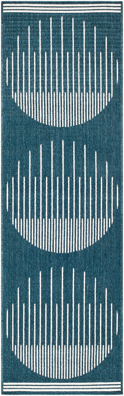 Heathr Modern Marine Blue Area Rug