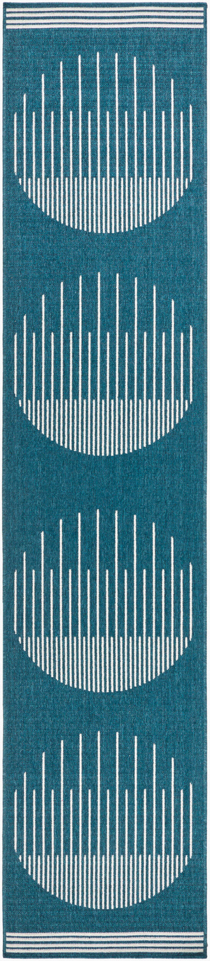 Heathr Modern Marine Blue Area Rug