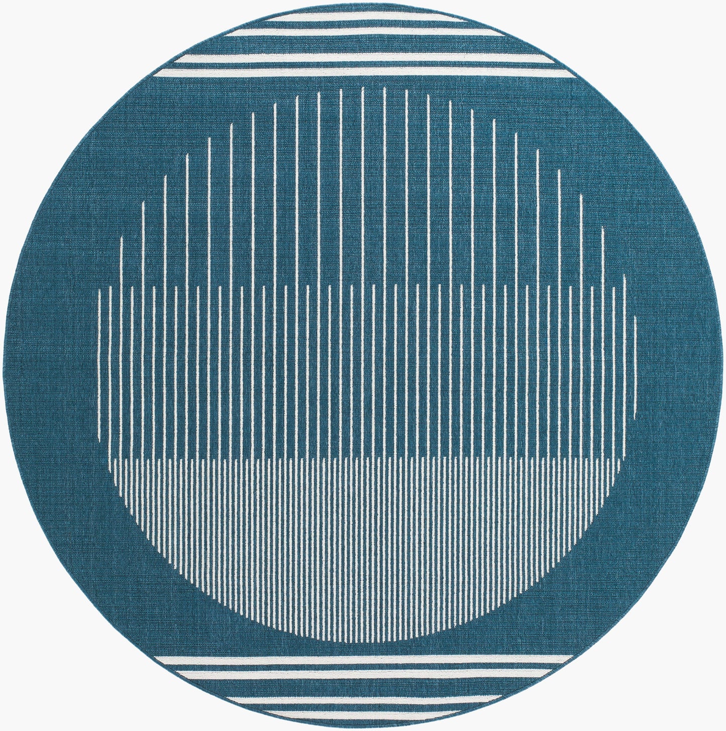 Heathr Modern Marine Blue Area Rug