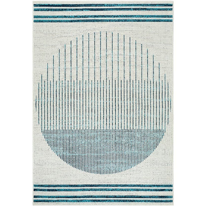 Heathr Modern Light Silver Area Rug