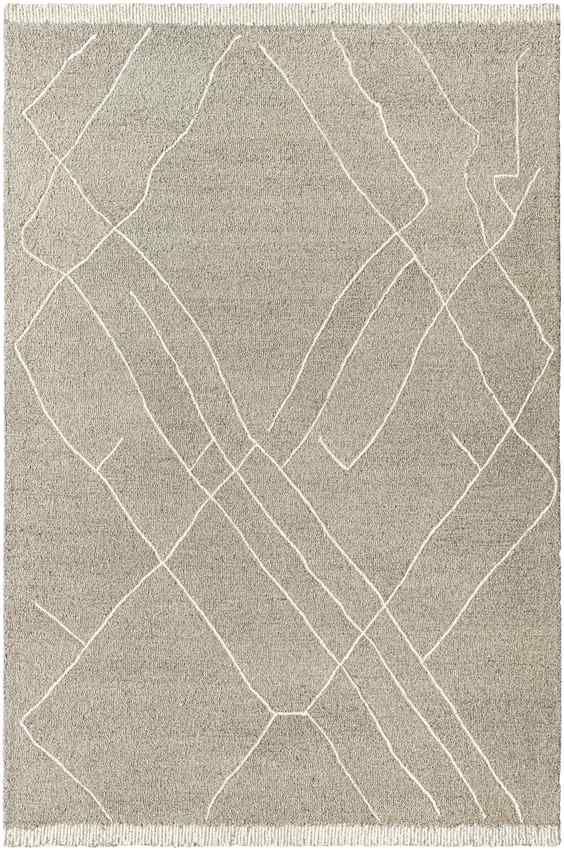 Trout Valley Global Medium Gray/Cream Area Rug