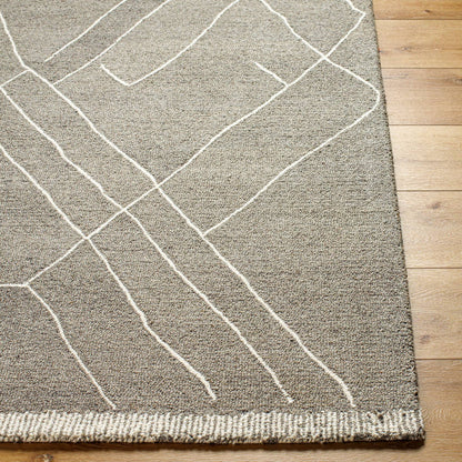 Trout Valley Global Medium Gray/Cream Area Rug