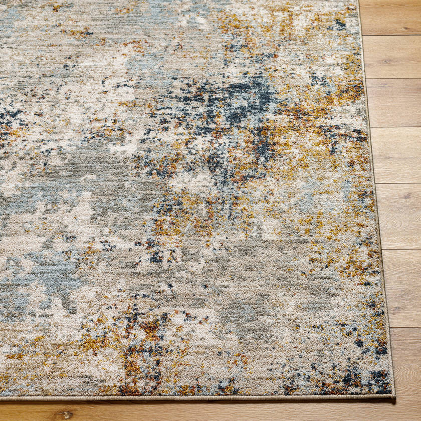 Chancie Modern Dark Blue/Light Beige Area Rug