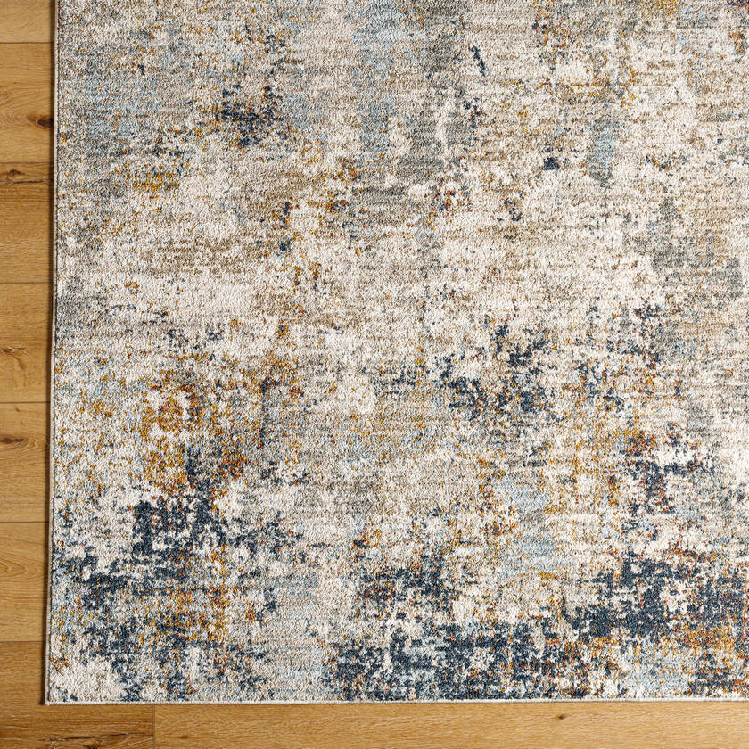 Chancie Modern Dark Blue/Light Beige Area Rug